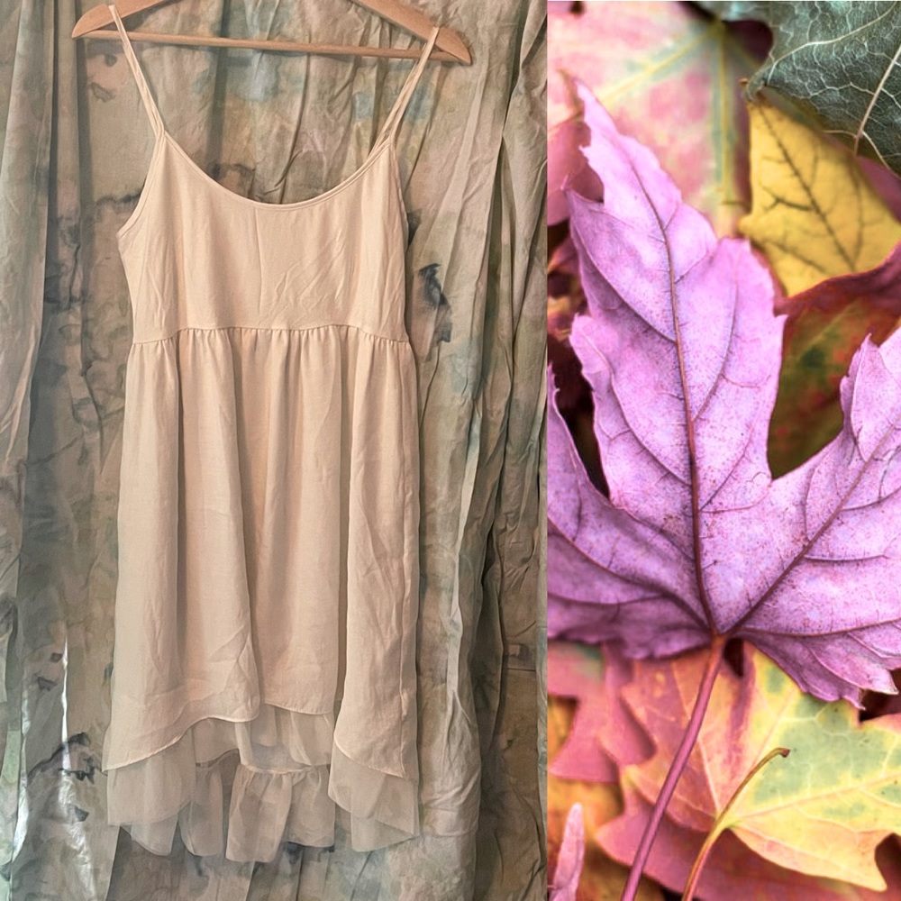 Anthropologie White Slip Dress